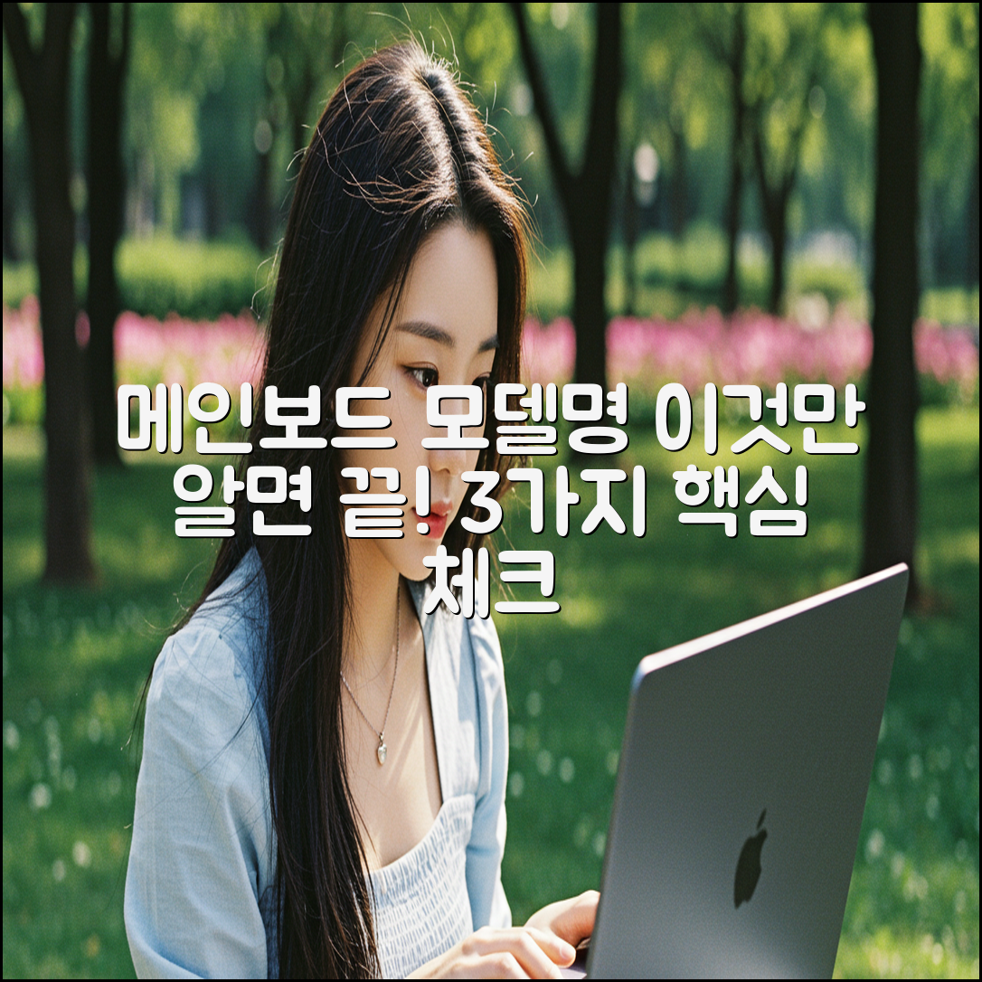 메인보드 모델명, 제조사? 3가지 확인법