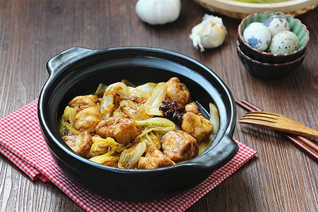 Đậu Hũ Chiên Xào Cải Thảo