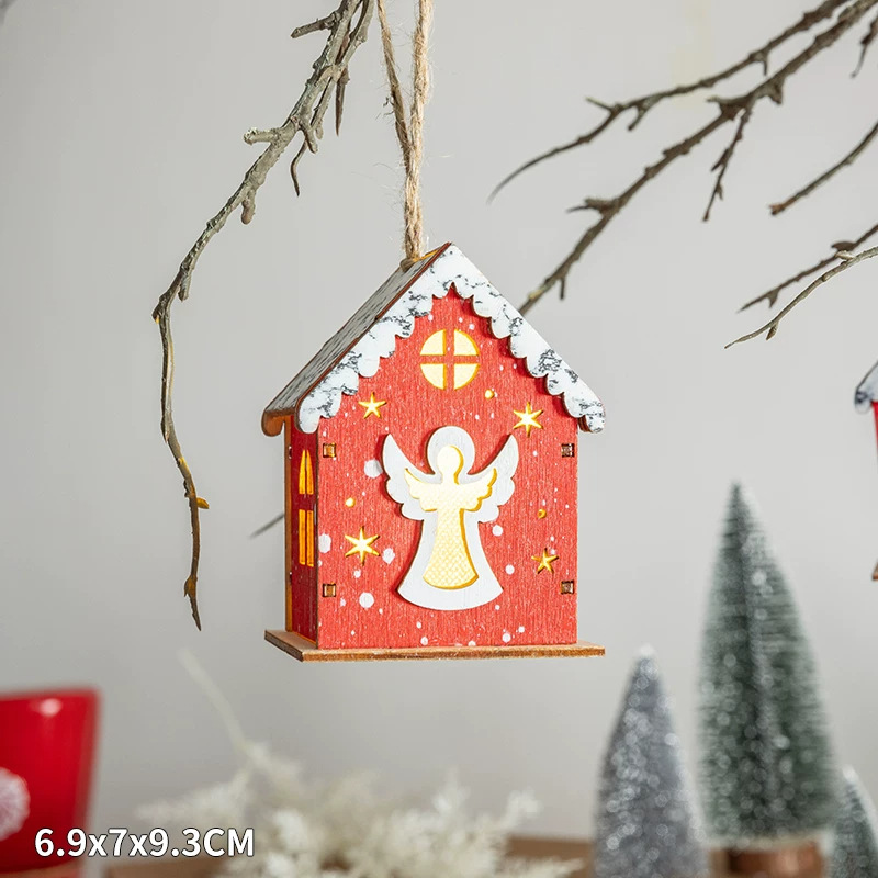 Christmas Wooden Decoration Set with Lighting