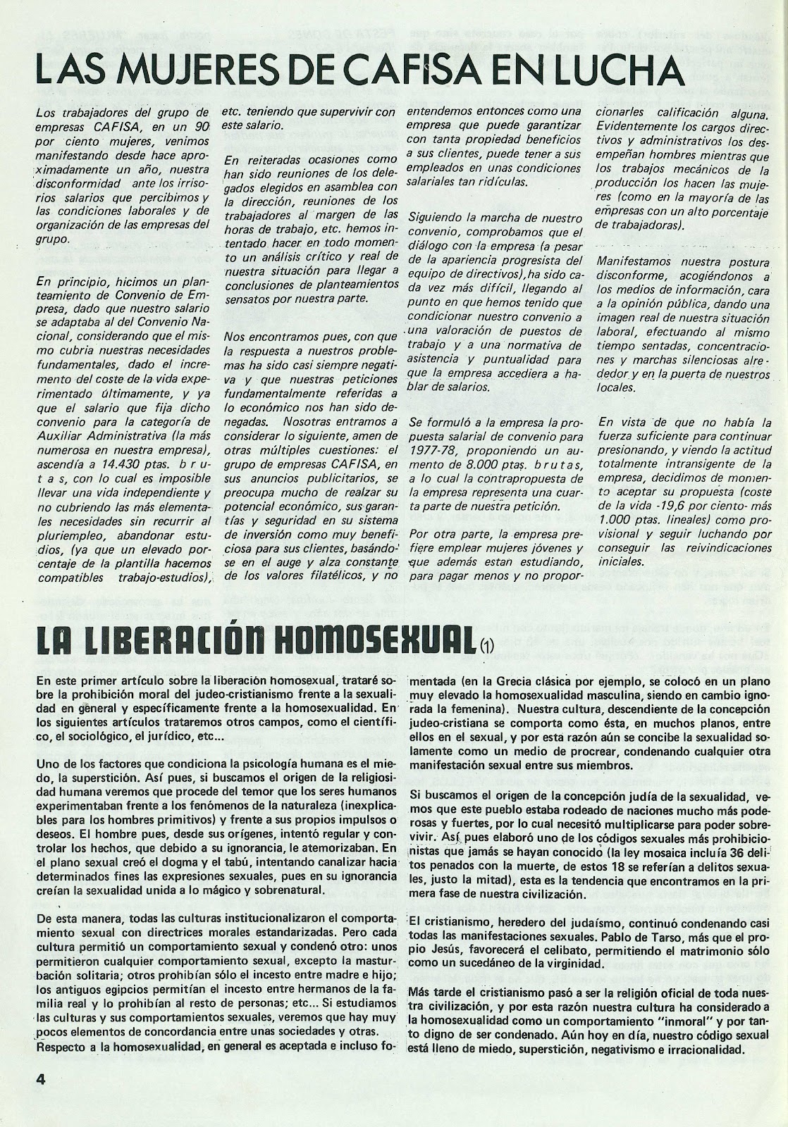 Mujeres Libres, junio 1977, página 4