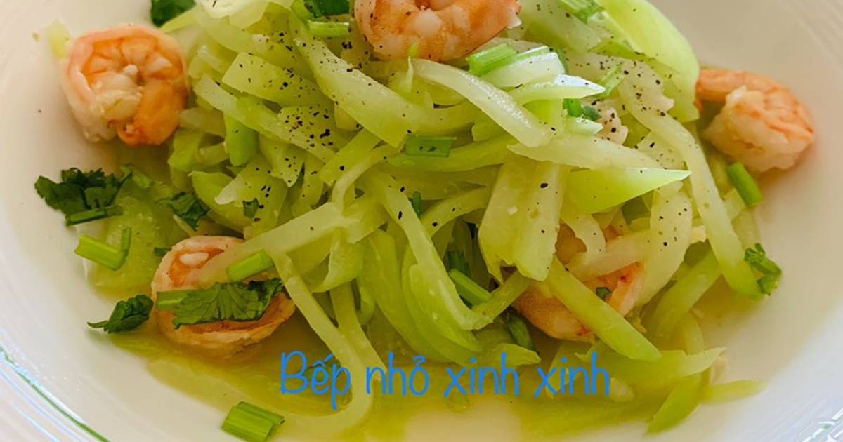 Su hào xào tôm 🍤