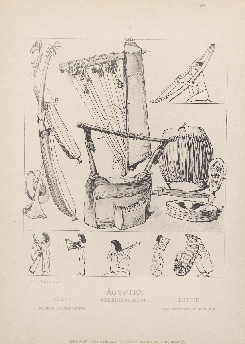 Egypt Musical instruments 1905
