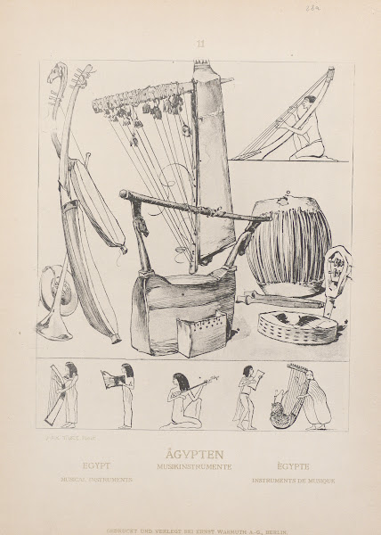 Egypt Musical instruments 1905