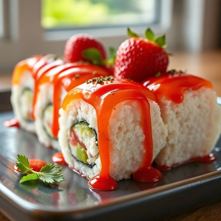 Strawberry Cheesecake Sushi Rolls (Fun Dessert Idea) – Easy 15-Minute Treat finished