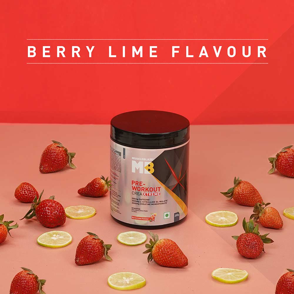 Pre Workout Crea-Xtreme — Berry Lime, 0.44 lb
