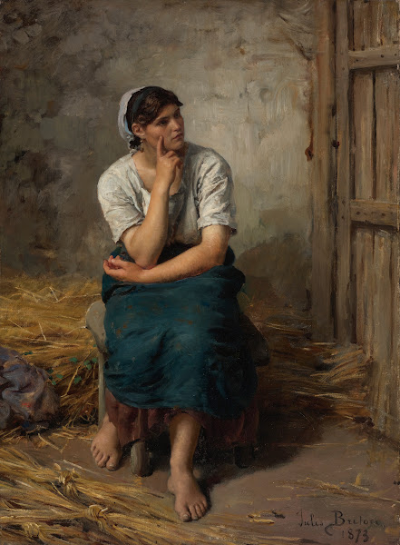 Paysanne Au Repos Peasant Girl Resting 1873