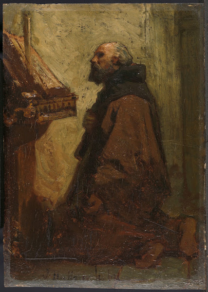 Praying Monk Monk at his Devotions 1864
