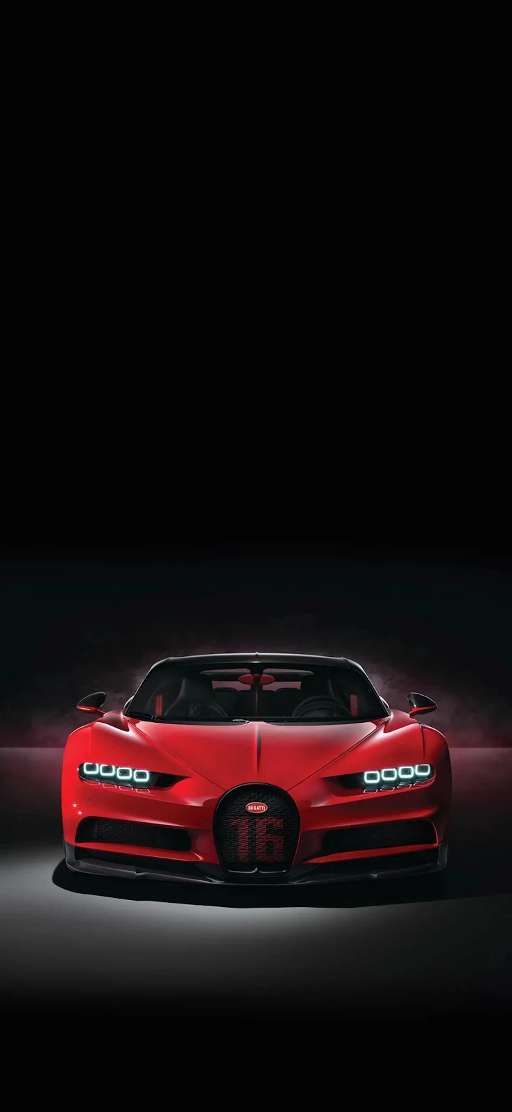 Red Bugatti Chiron Sport - Automotive Photography Full HD iPhone Wallpaper (1080x2340)