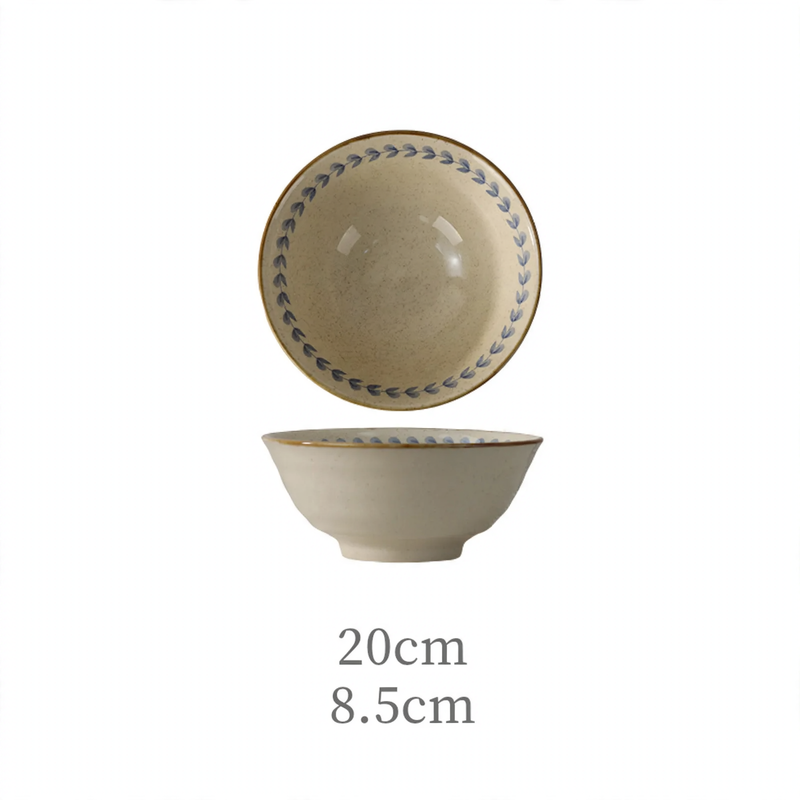 Ceramic Dinnerware Set, Floral Pattern, Vintage Style
