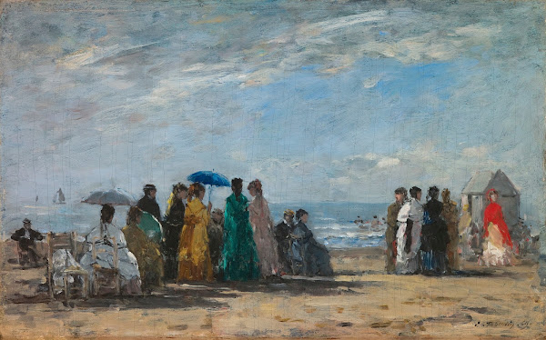 The Beach at Trouville 1869