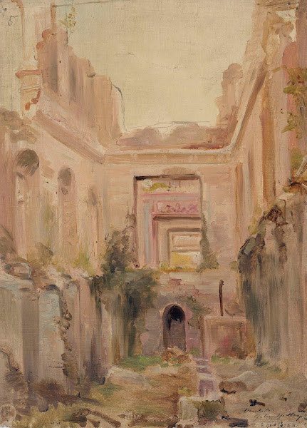 Ruines du château de Saint Cloud le vestibule 1875