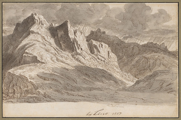 Blick über die Berge bei Lecco 1807