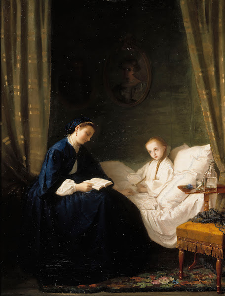 Mother Reading To Her Sick Child 1859   1862