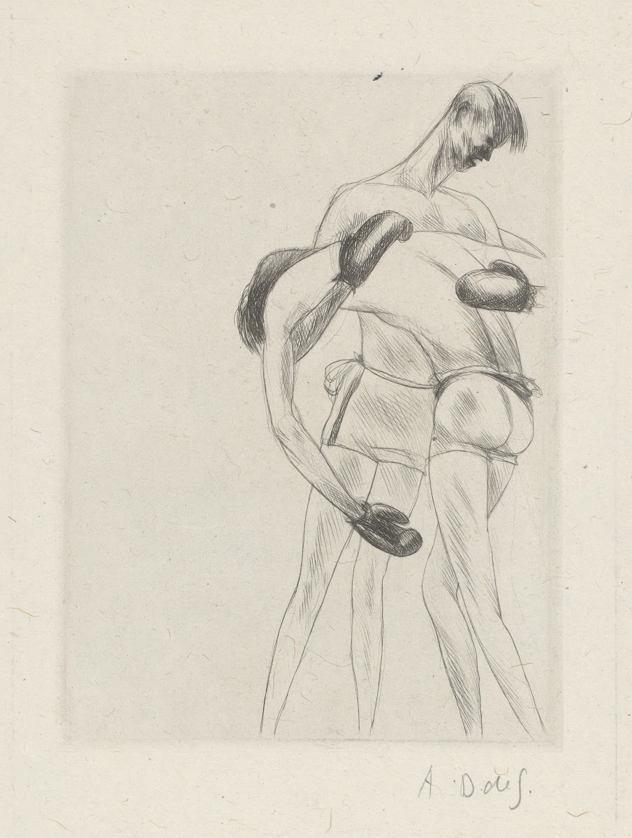 Tableau de la boxe illustré de 29 gravures à leau forte pl 37 1923