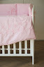 Bedding set for a baby crib 6 el Twins Belle pink