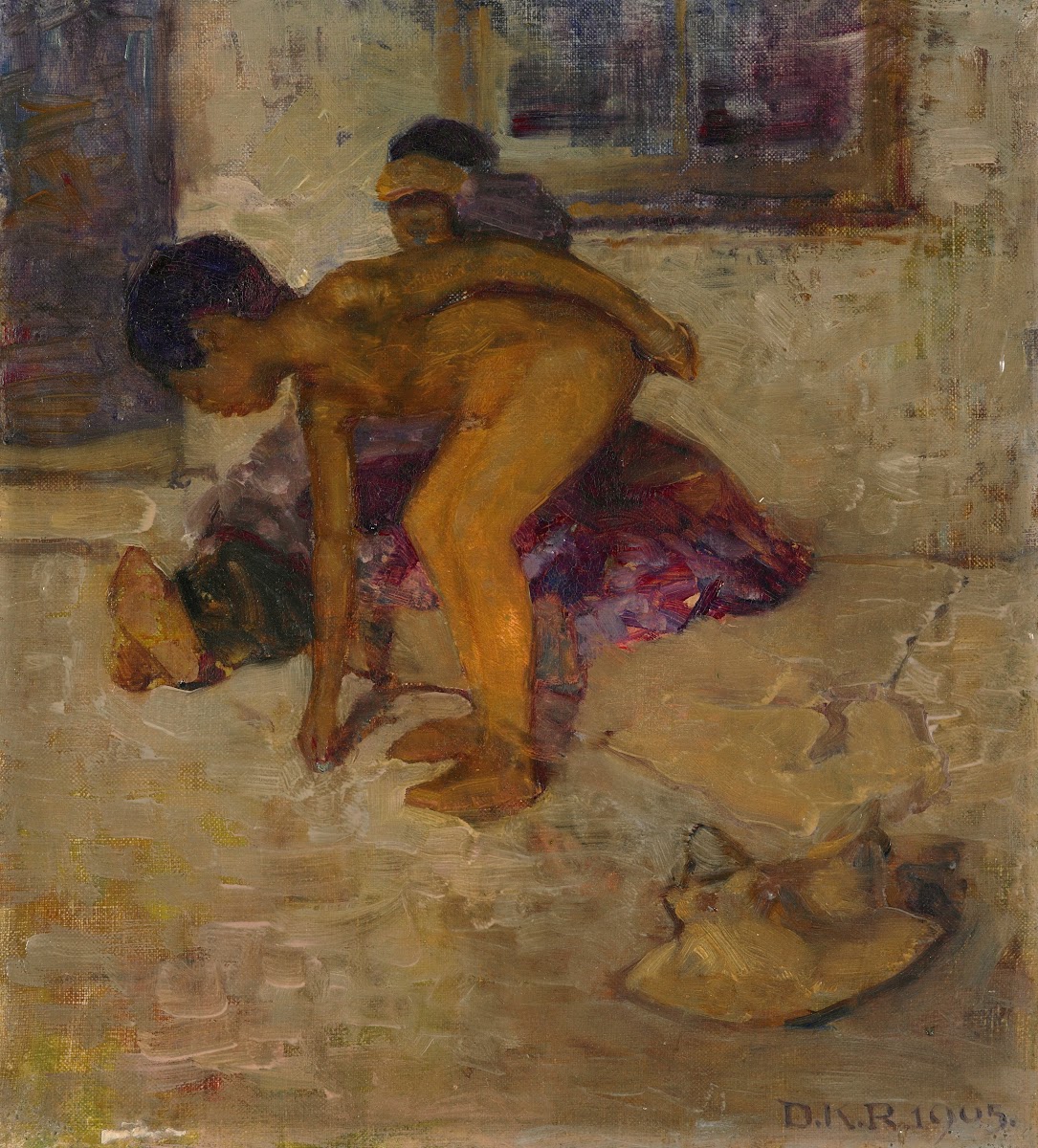 Purple and bronze 1905