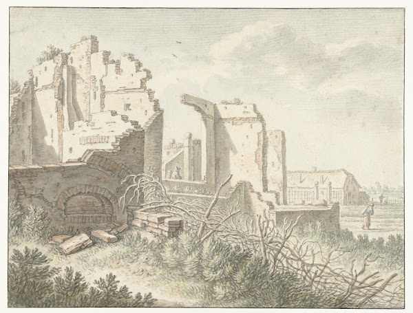 Ruïne buiten de Wittevrouwenpoort te Utrecht 1674
