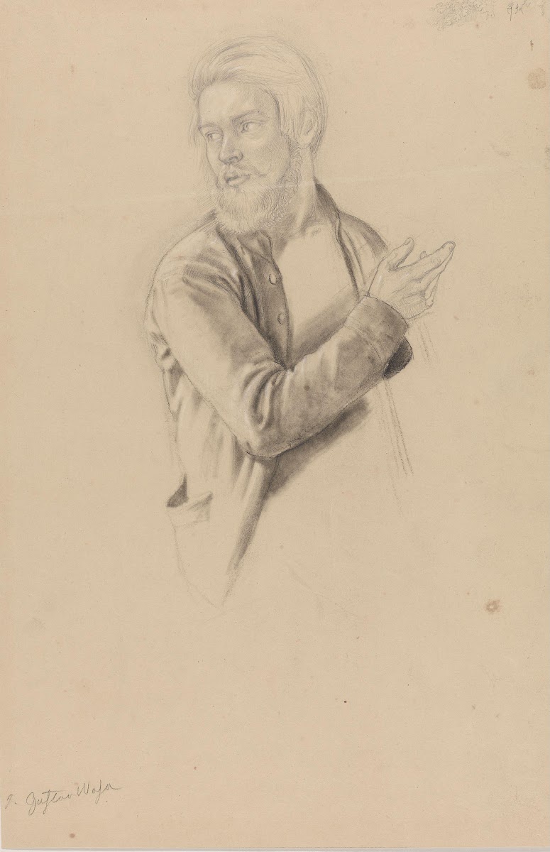 Bearded young man Between 1839 and 1841