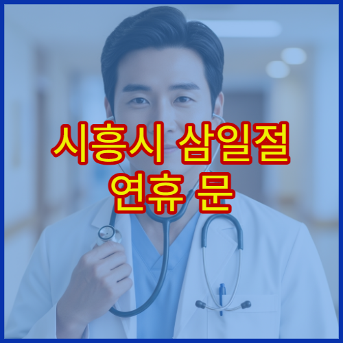 시흥시 삼일절 연휴 문 여는 약국 찾기 대체공휴일 포함 당번약국 영업시간 및 조제 가능 여부 확인