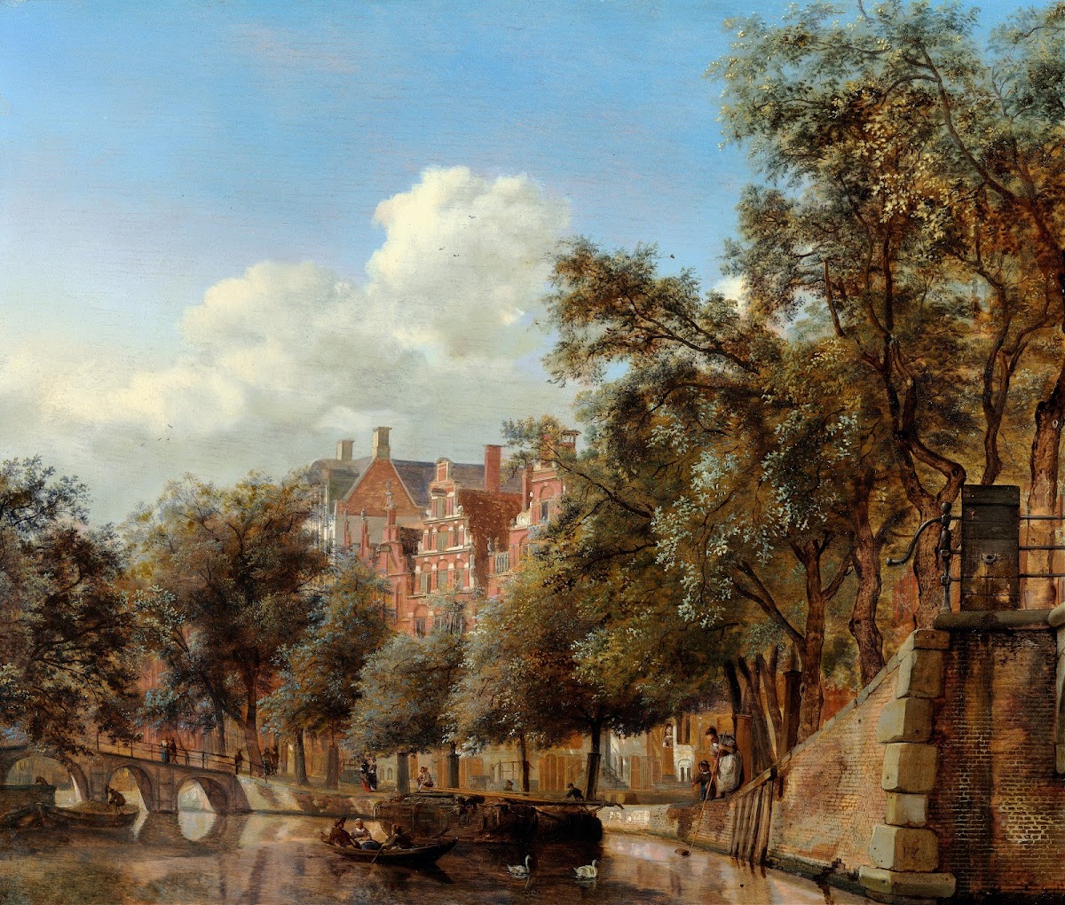 The Herengracht Amsterdam Viewed from the Leliegracht circa 1660 1670