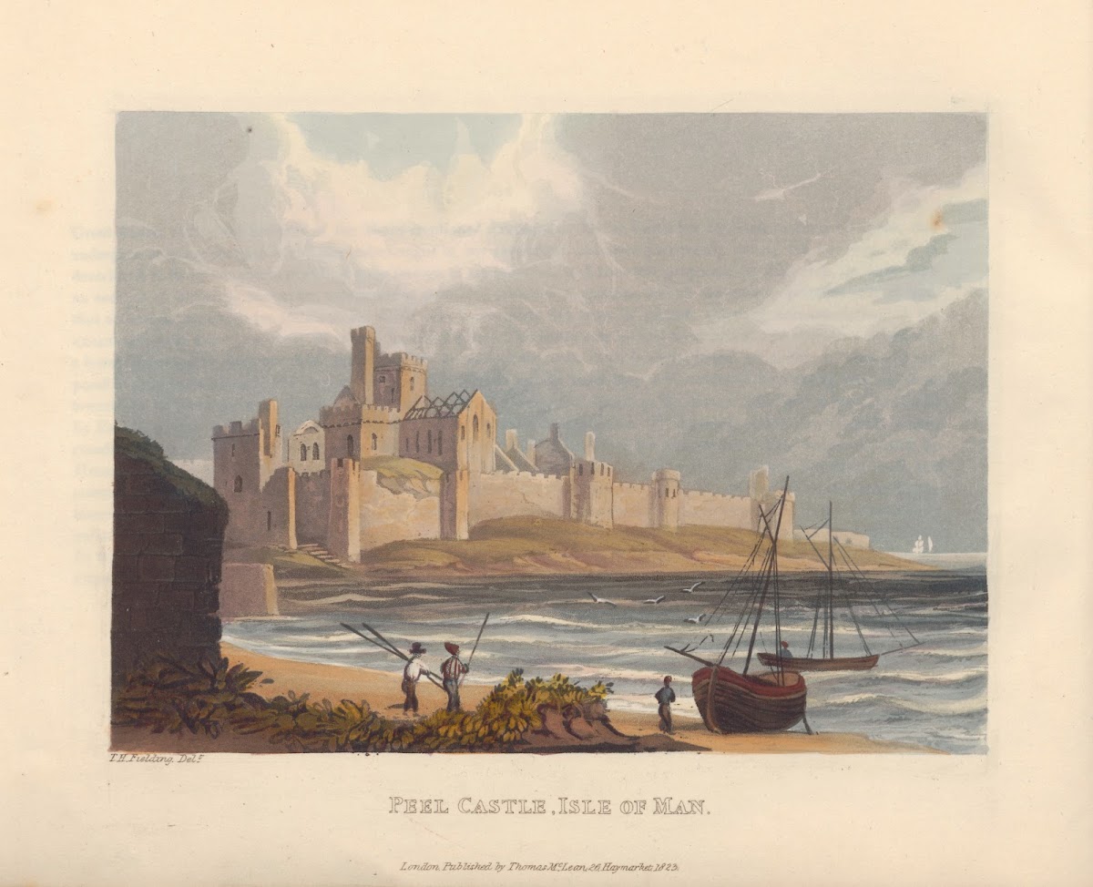 Peel Castle Isle of Man 1825