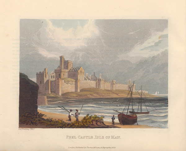 Peel Castle Isle of Man 1825