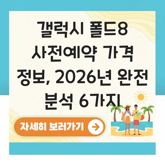 갤럭시 폴드8 사전예약 가격 정보