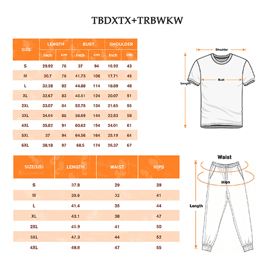 AOP Universal Round Neck Short Sleeve US Size + TRB Sweatpants Women
