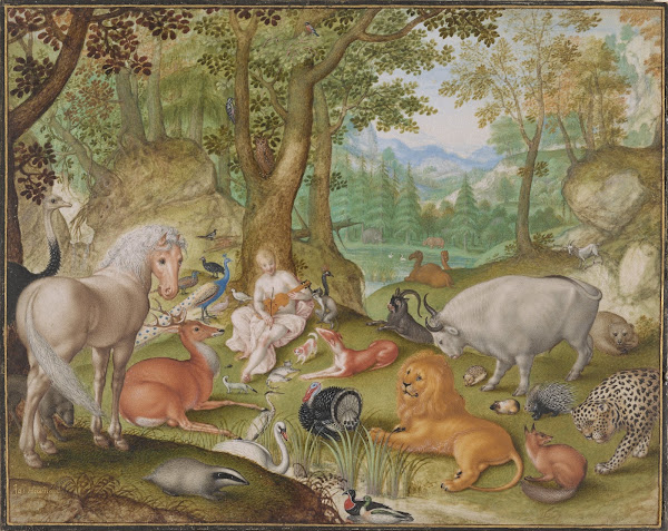 Orpheus charming the animals 1613