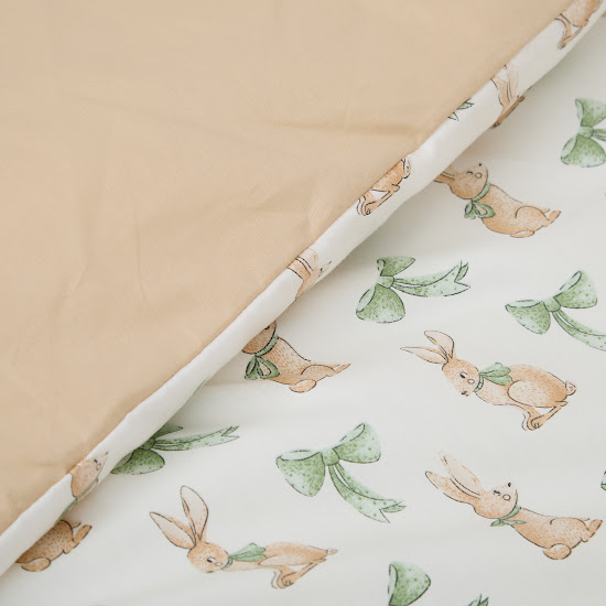 Children's changeable bedding set 4 el Twins Satin Limited Rabbit green 