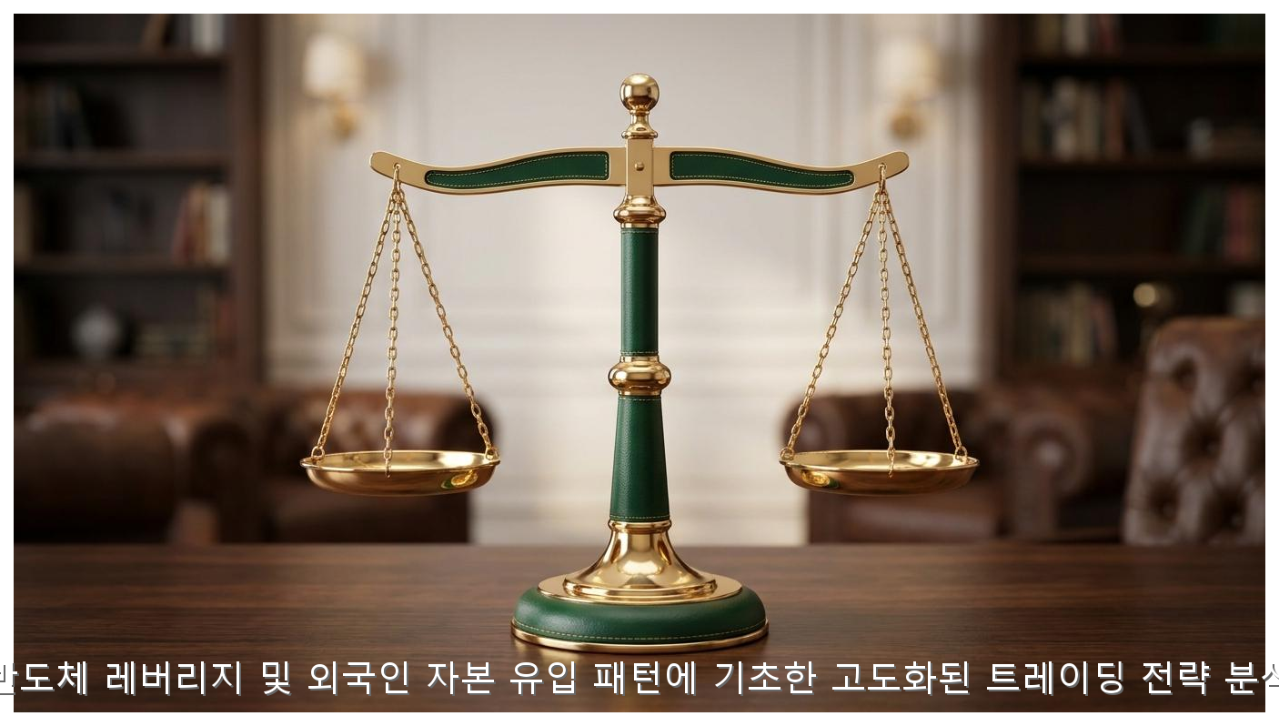 반도체 레버리지 및 외국인 자본 유입 패턴에 기초한 고도화된 트레이딩 전략 분석 핵심 안내 및 분석 인포그래픽 (4)