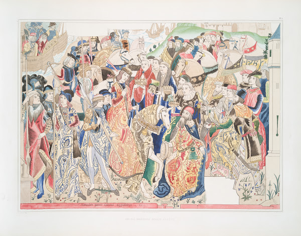 Tapisserie représentant Alexandre roi dÉcosse 1838