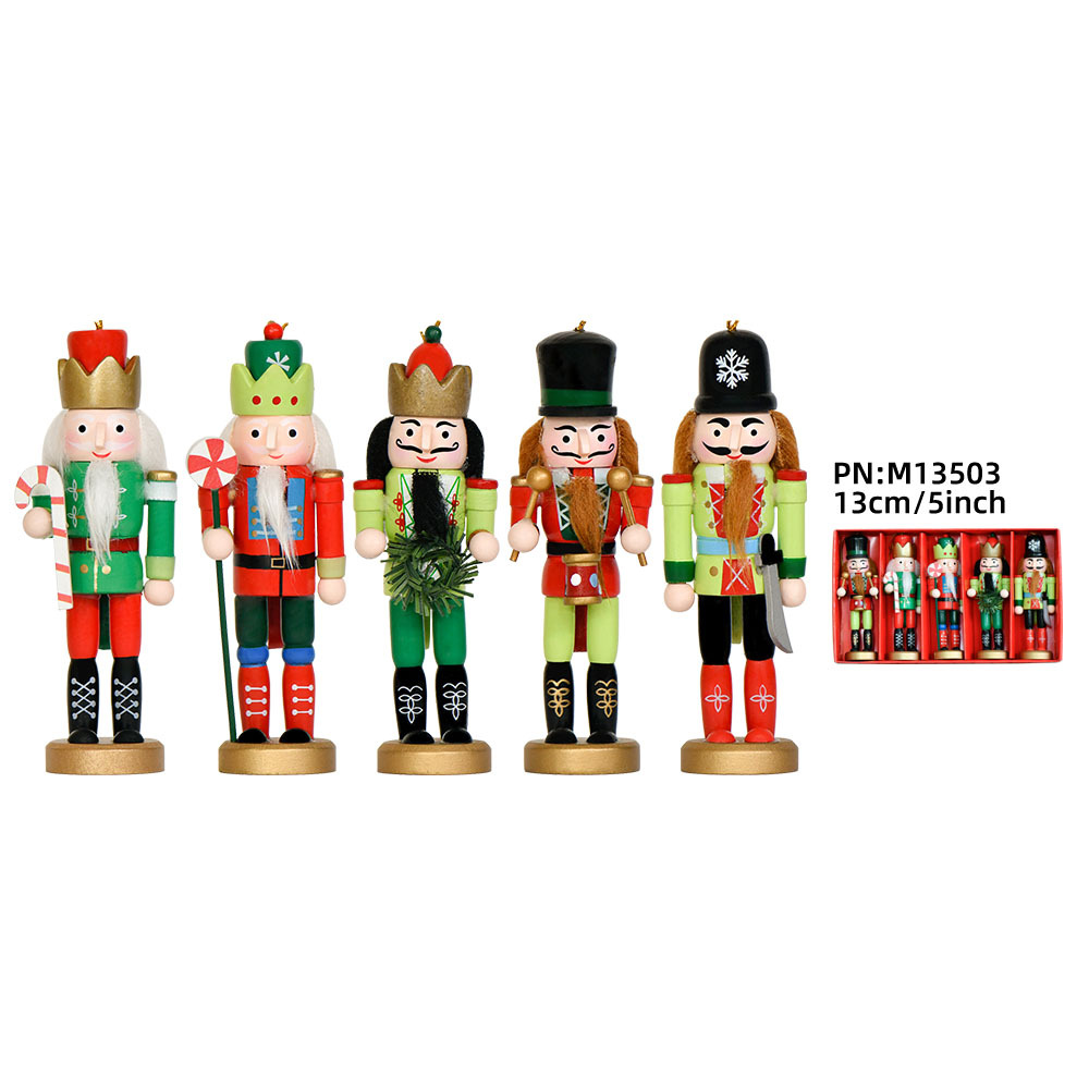 Nutcracker Wooden Figures Set, 13 cm