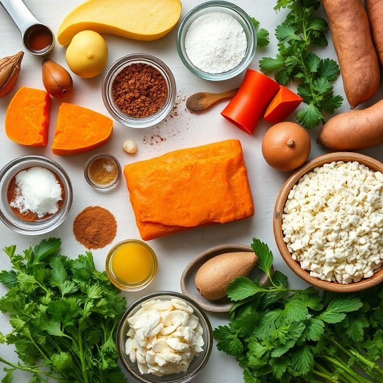 Ingredients for Deliciously Moist Sweet Potato Cornbread Recipe to Savor – Easy Homemade Sweet & Savory Treat