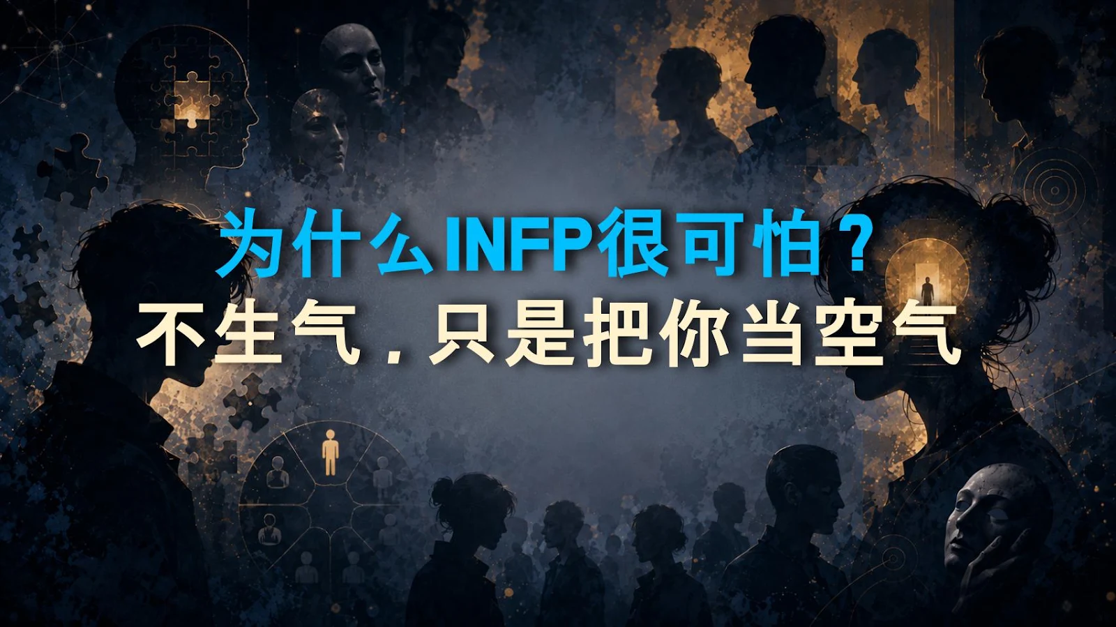 为什么INFP很可怕？不生气，只是把你当空气
