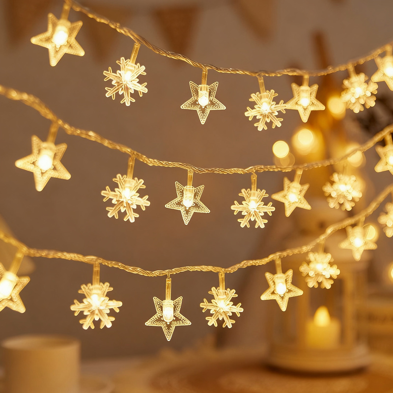 Solar string lights with various motifs
