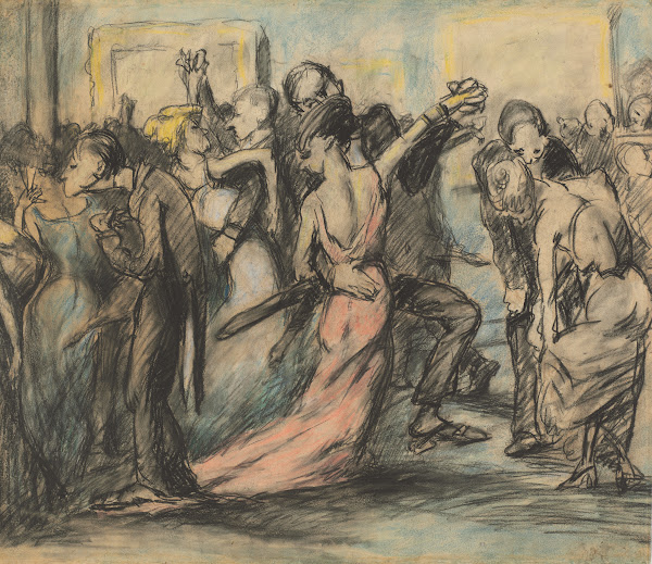 Society Ball verso c 1907