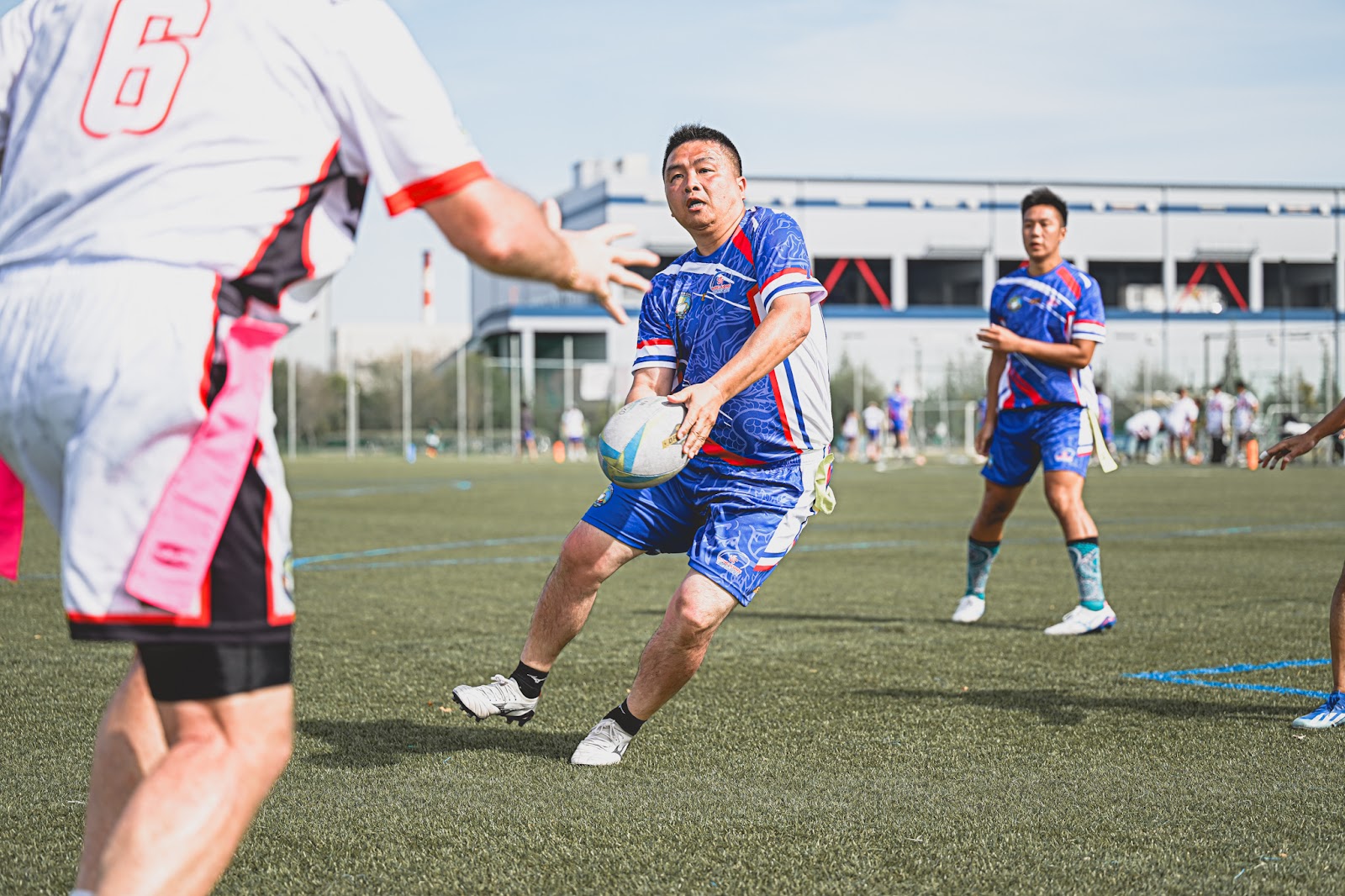 Men's Senior action shot