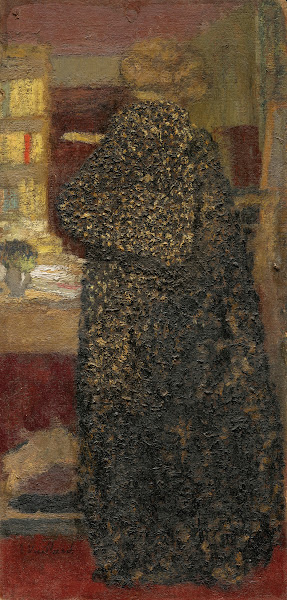 Misia en peignoir noir et jaune 1896