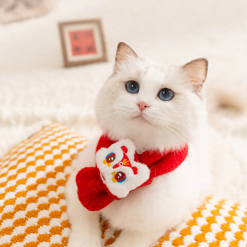 Strickschal für Katzen und Hunde, Neujahrstil