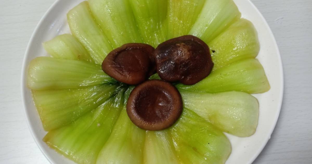 Cải thìa xào nấm