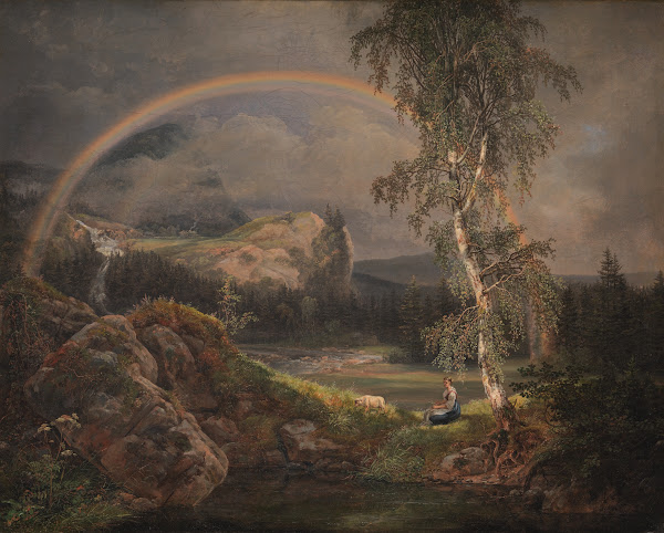Norwegian Landscape with a Rainbow 1821