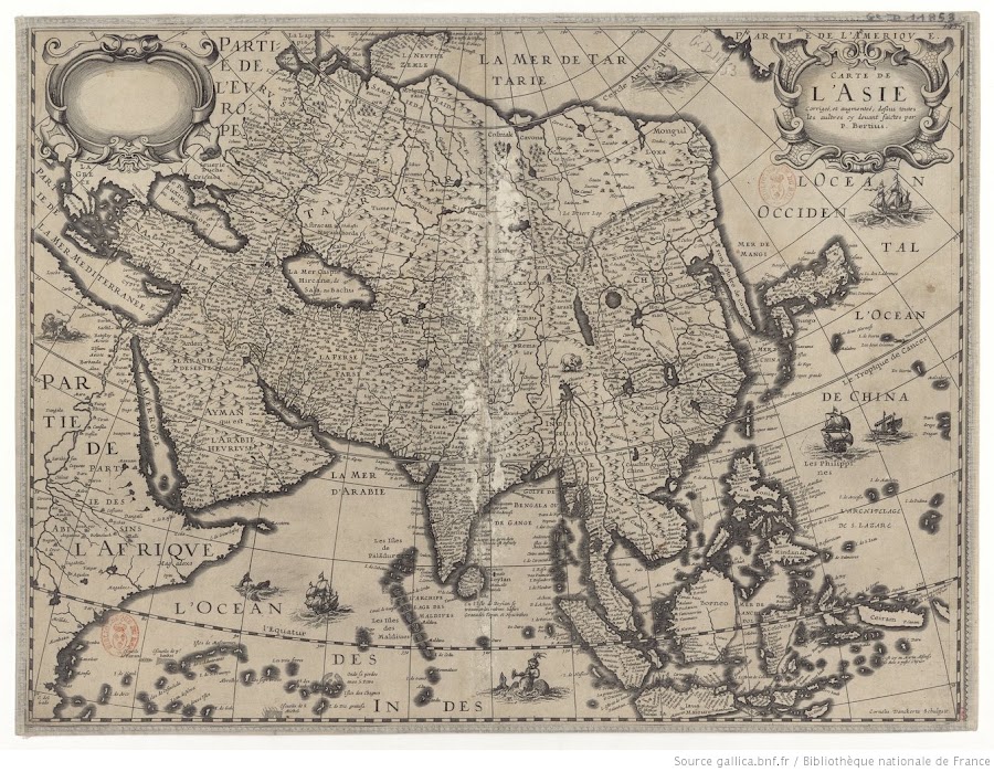 1640_Carte de l'Asie corrigée et augmentée dessus toutes les aultres