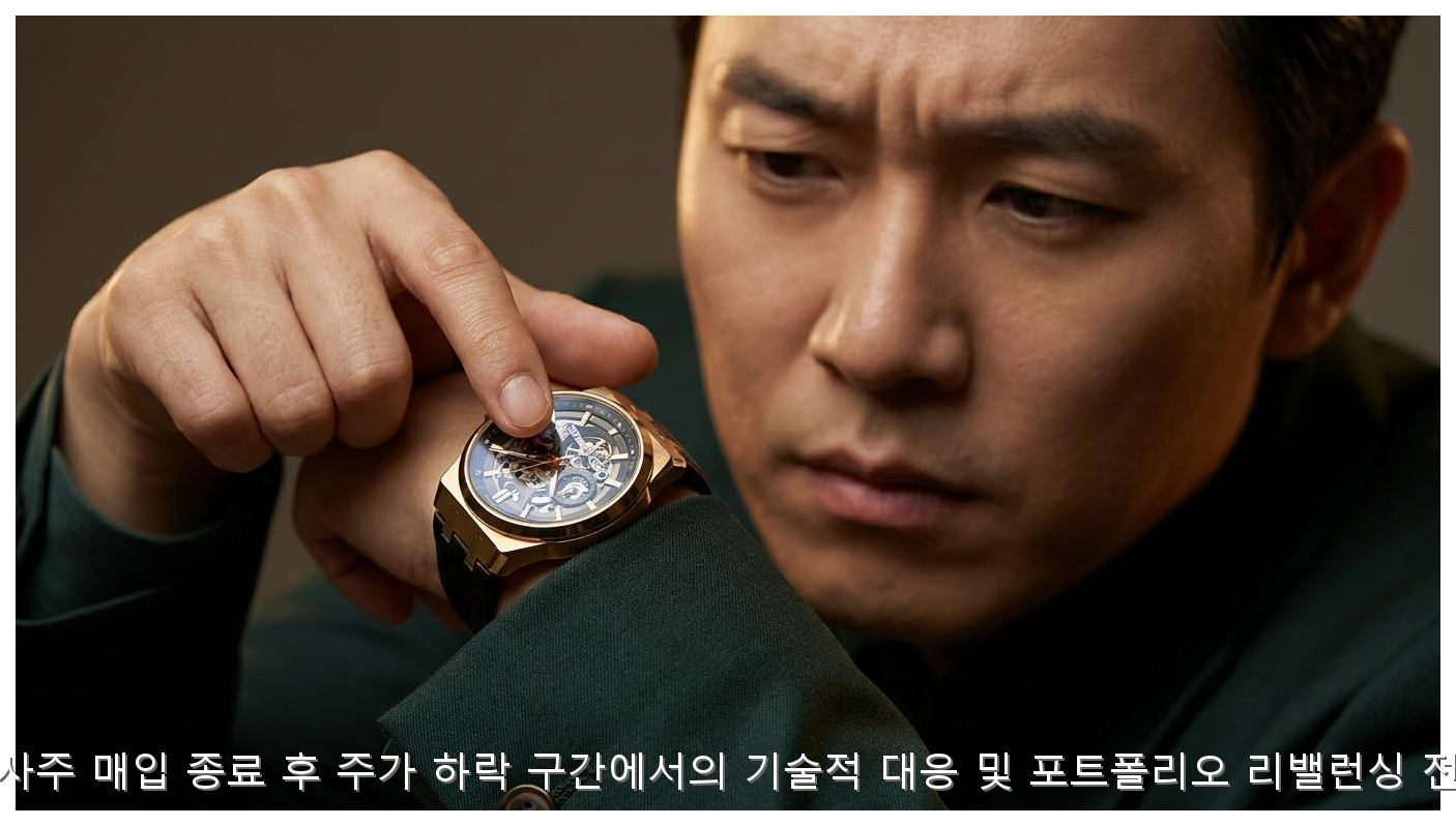 자사주 매입 종료 후 주가 하락 대응 및 포트폴리오 전략 핵심 안내 및 분석 인포그래픽 (5)