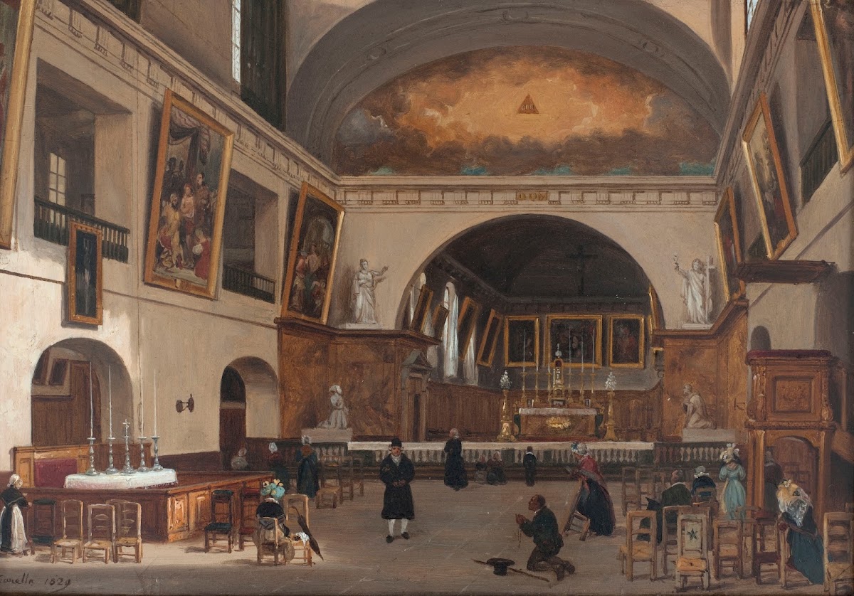 Intérieur de léglise Saint Jean Saint François 1829