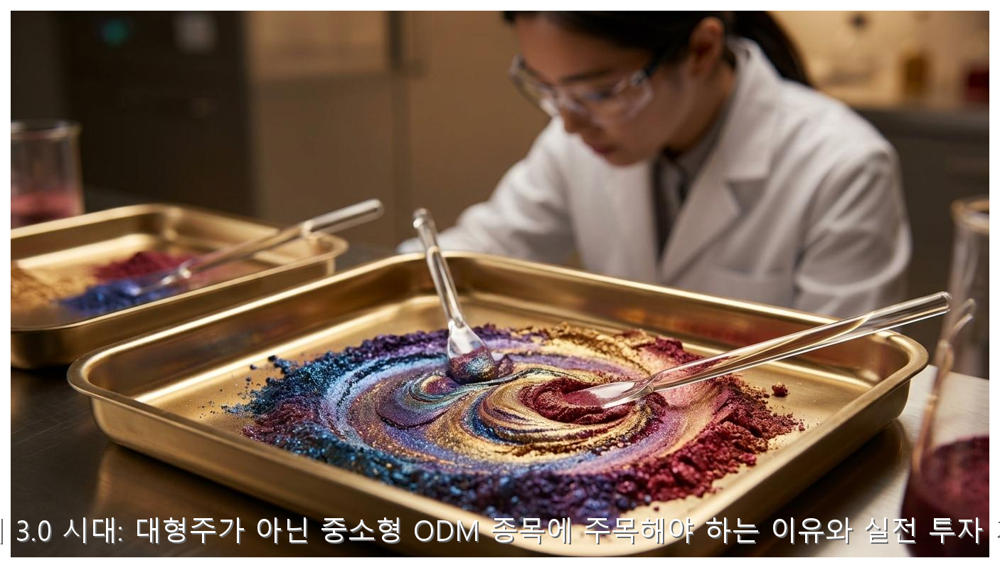 K-뷰티 3.0 시대: 대형주가 아닌 중소형 ODM 종목에 주목해야 하는 이유와 실전 투자 가이드 핵심 안내 및 분석 인포그래픽 (5)