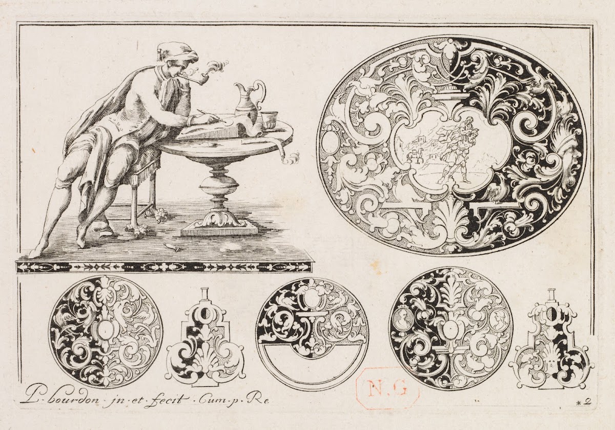 2 from Livre second essais de gravjre second book of Engraved Designs c 1703