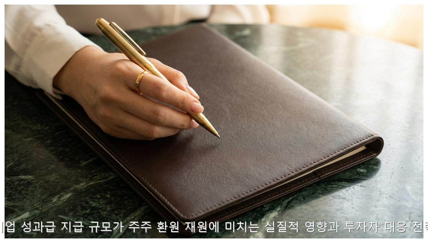 기업 성과급 지급 규모가 주주 환원 재원에 미치는 실질적 영향과 투자자 대응 전략 핵심 안내 및 분석 인포그래픽 (3)