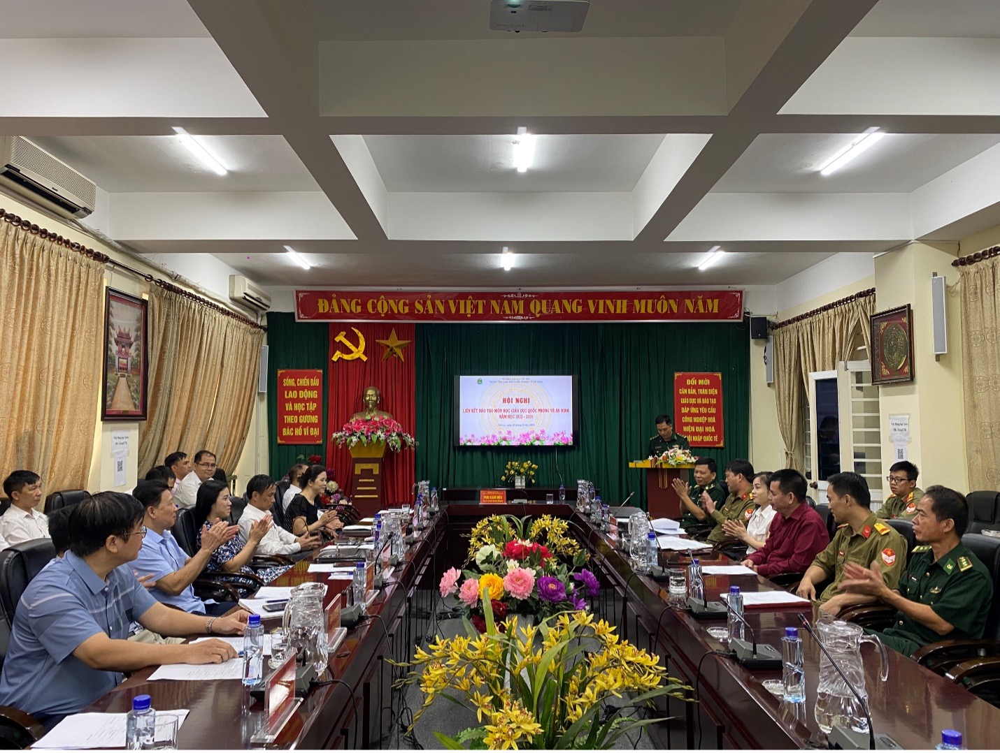 Hội nghị liên kết đào tạo môn học Giáo dục Quốc phòng và An ninh năm học 2023 - 2024