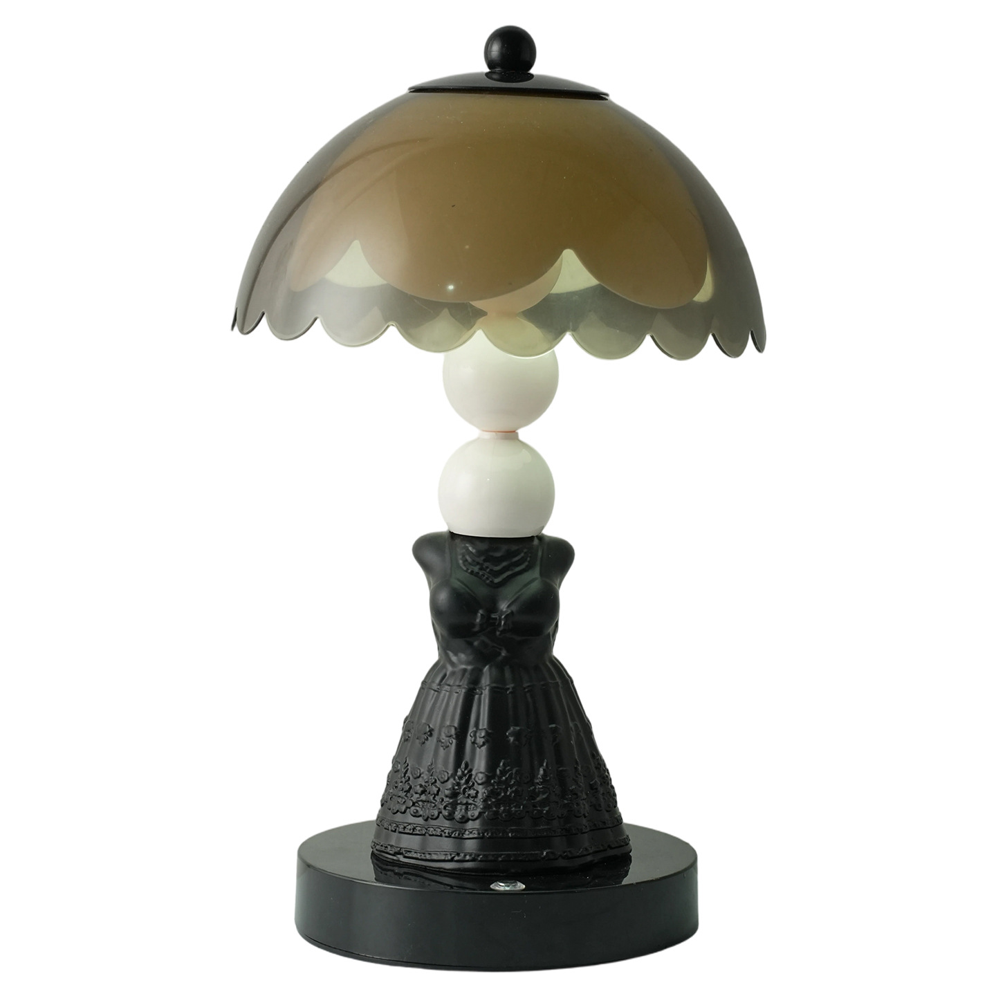 Vintage Kleid-Tischlampe aus ABS